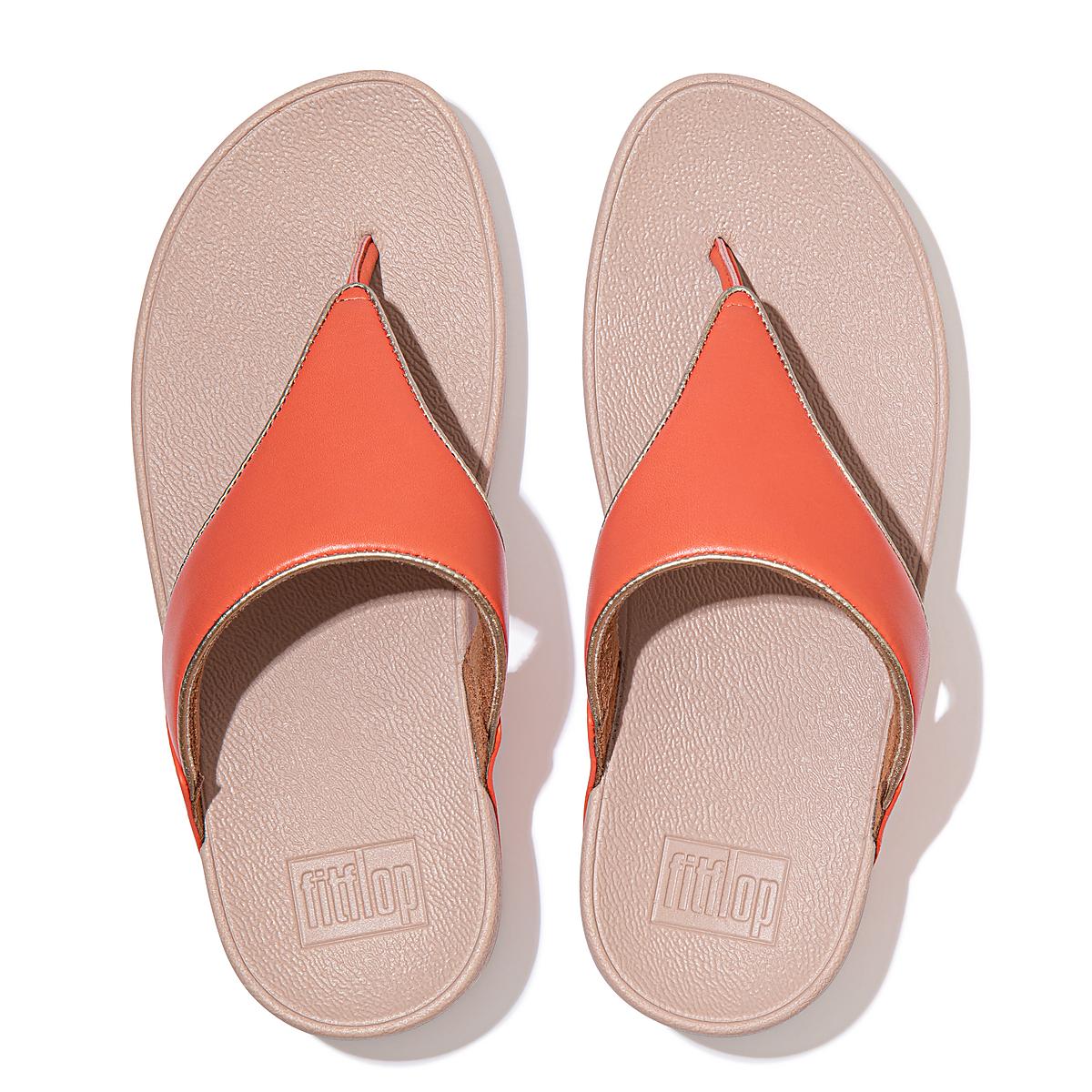 Sandały Fitflop LULU Pop Binding Leather Sandals Damskie Koralowe Różowe | Polska-14609