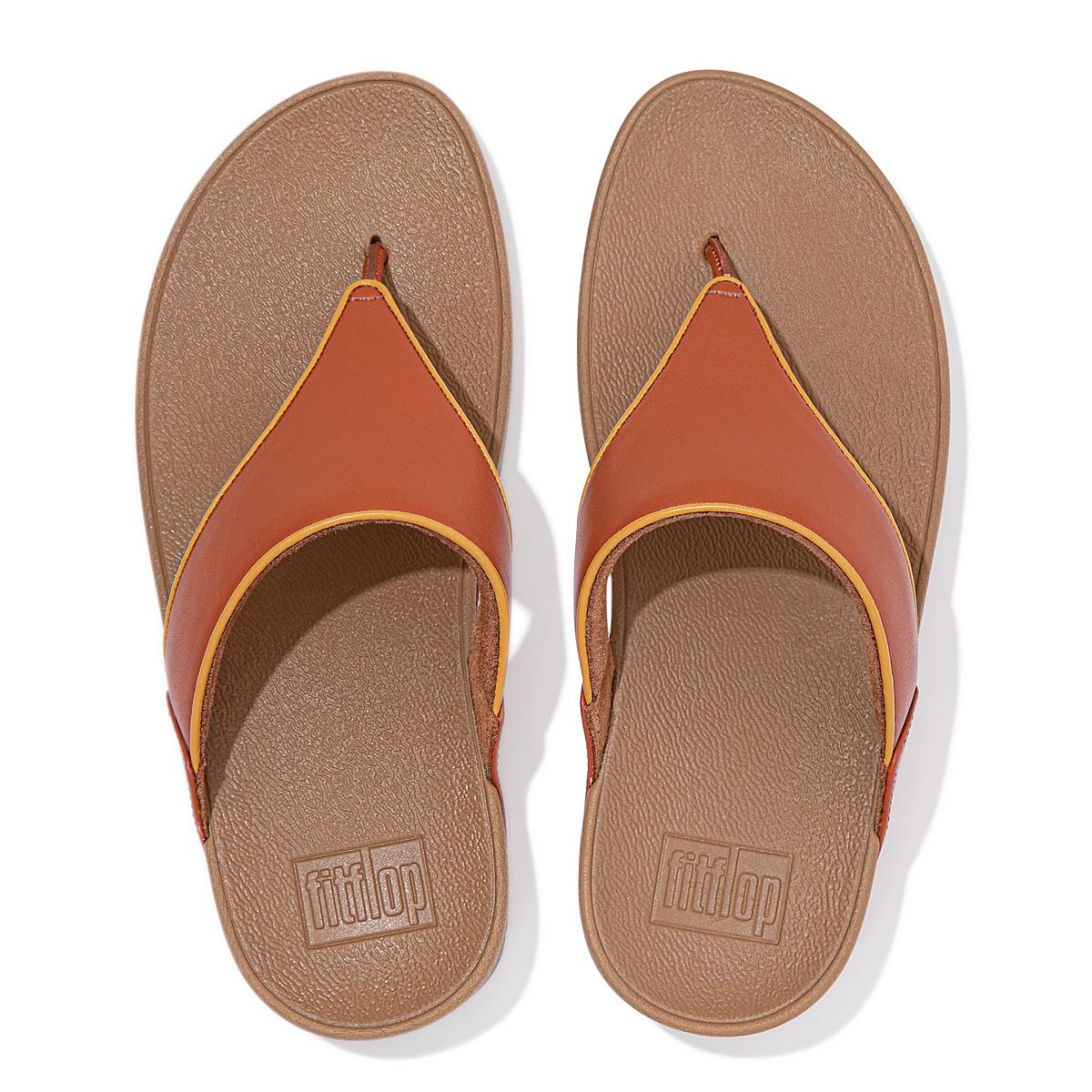 Sandały Fitflop LULU Pop Binding Toe-Post Damskie Brązowe | Polska-48726