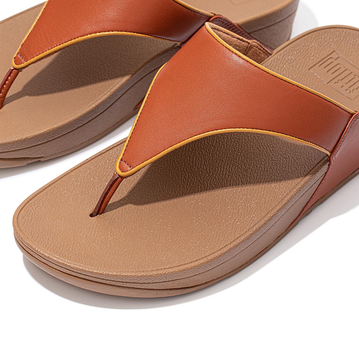 Sandały Fitflop LULU Pop Binding Toe-Post Damskie Brązowe | Polska-48726