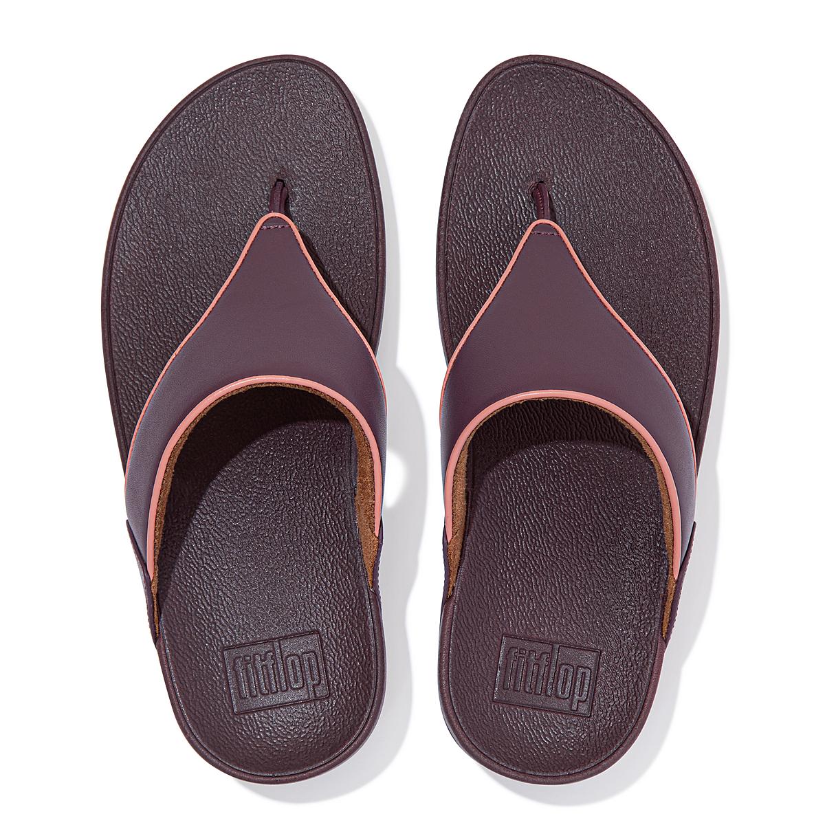 Sandały Fitflop LULU Pop Binding Toe-Post Damskie Fioletowe | Polska-90251