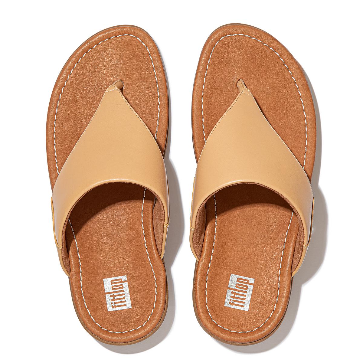 Sandały Fitflop MYLA Toe-Post Damskie Brązowe | Polska-46310