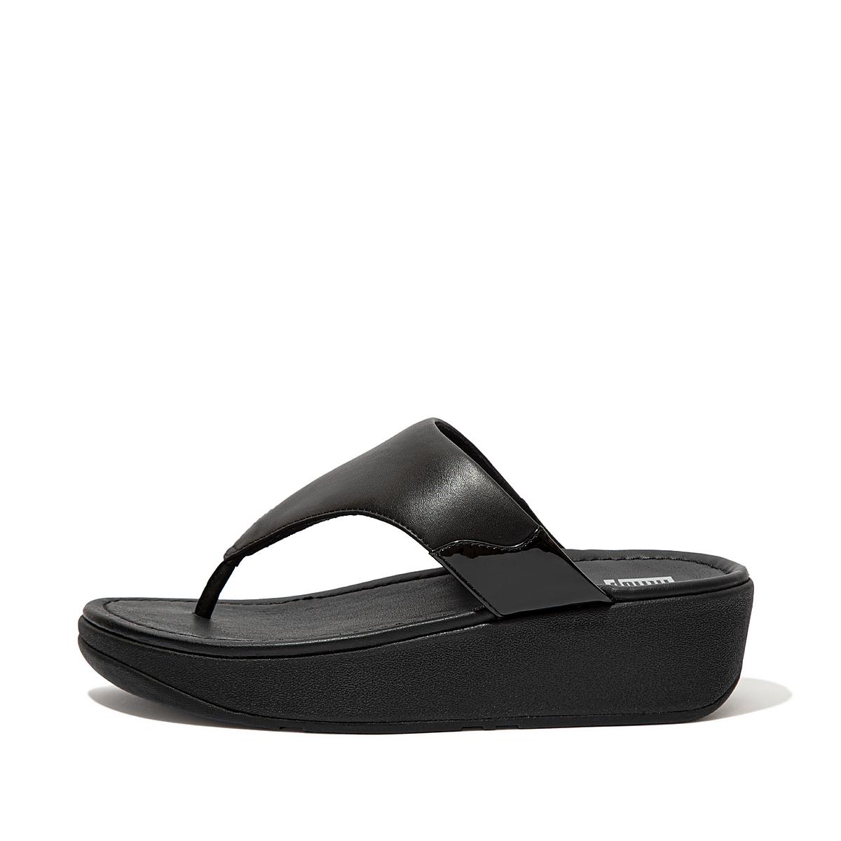 Sandały Fitflop MYLA Toe-Thongs Damskie Czarne | Polska-02583