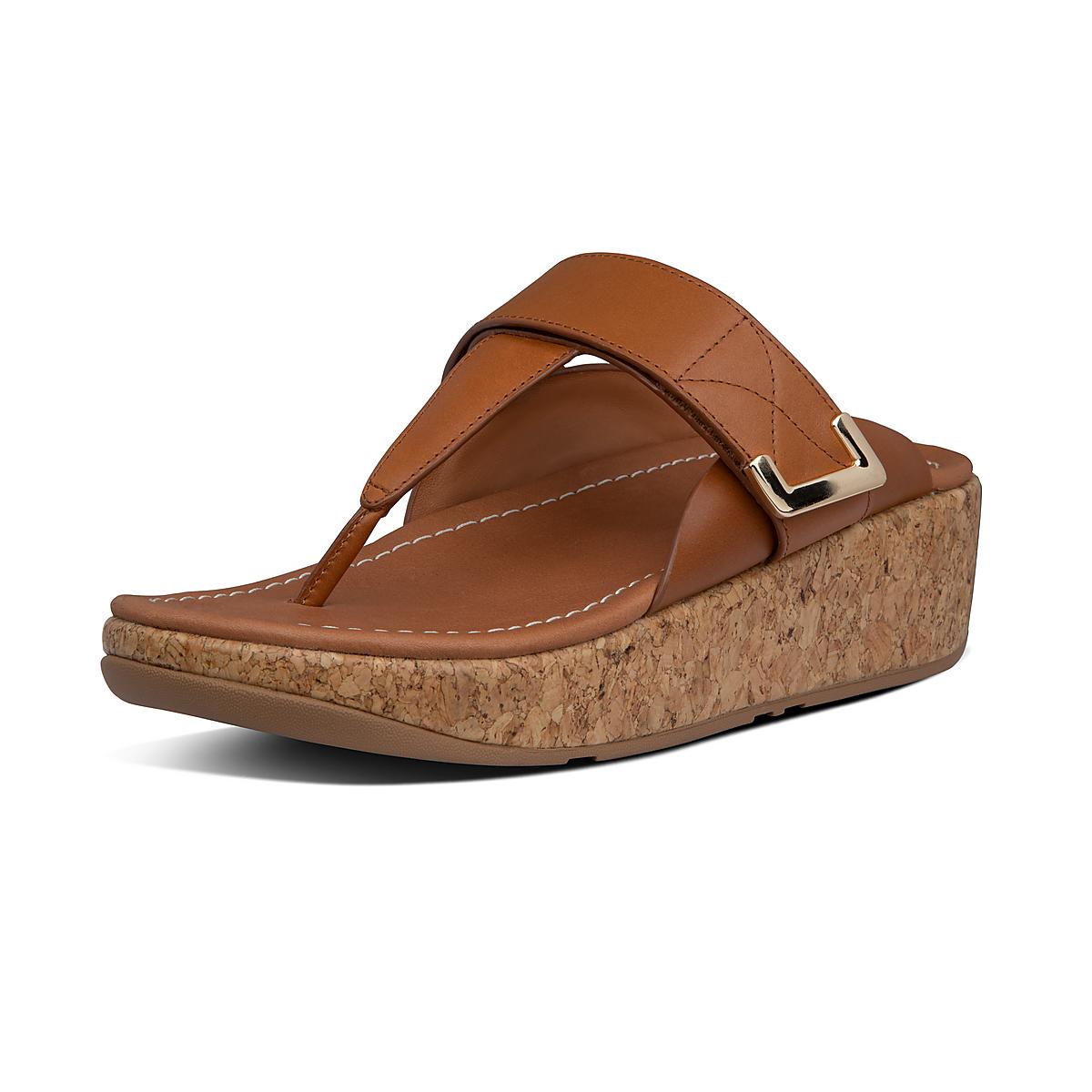 Sandały Fitflop REMI Adjustable Leather Damskie Głęboka Brązowe | Polska-96532