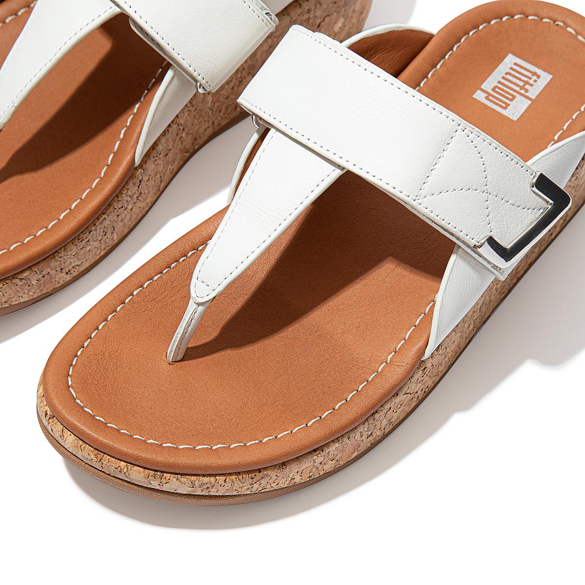 Sandały Fitflop REMI Adjustable Toe-Post Damskie Białe | Polska-21075