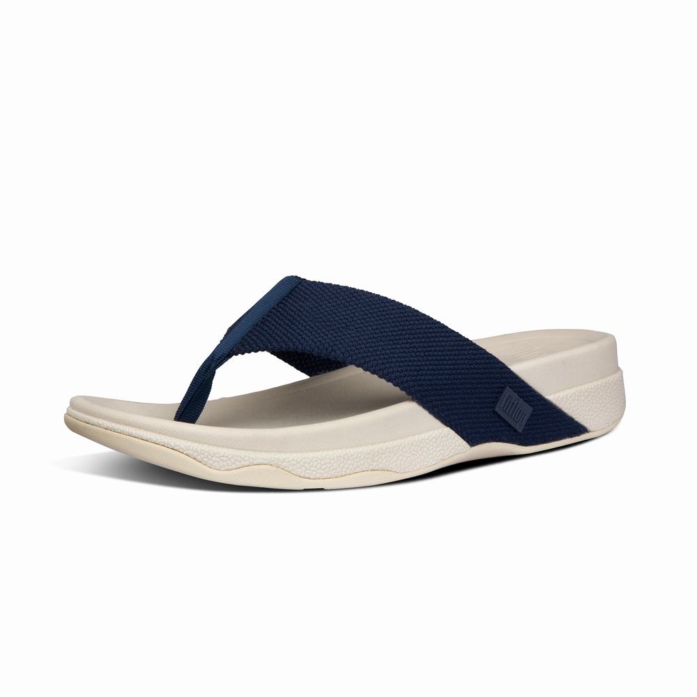 Sandały Fitflop SURFER Toe-Post Męskie Granatowe | Polska-76021