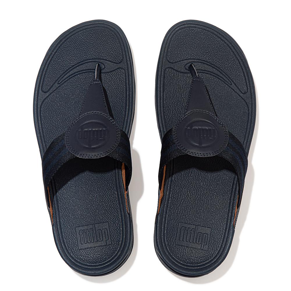 Sandały Fitflop WALKSTAR Webbing Toe-Post Damskie Granatowe | Polska-68725