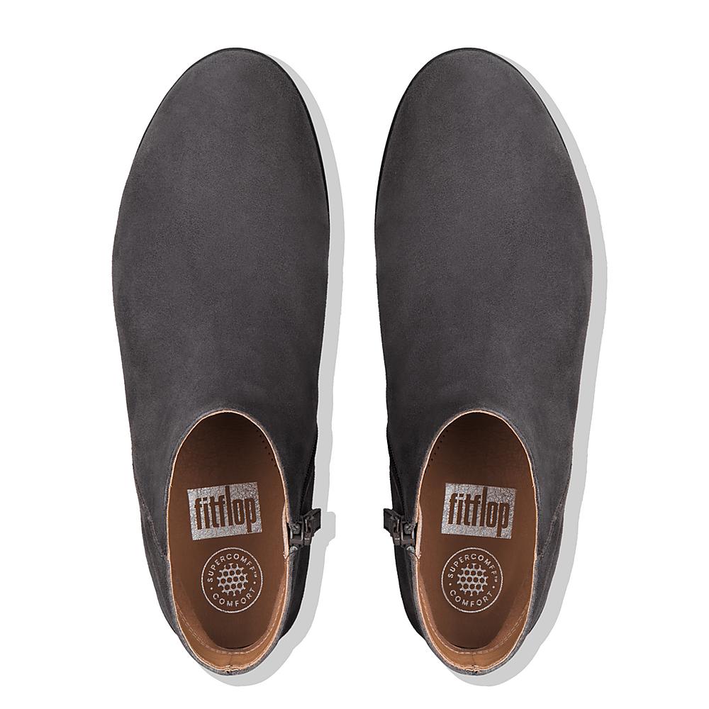 Trzewiki Fitflop SUMI Suede Damskie Szare | Polska-35467