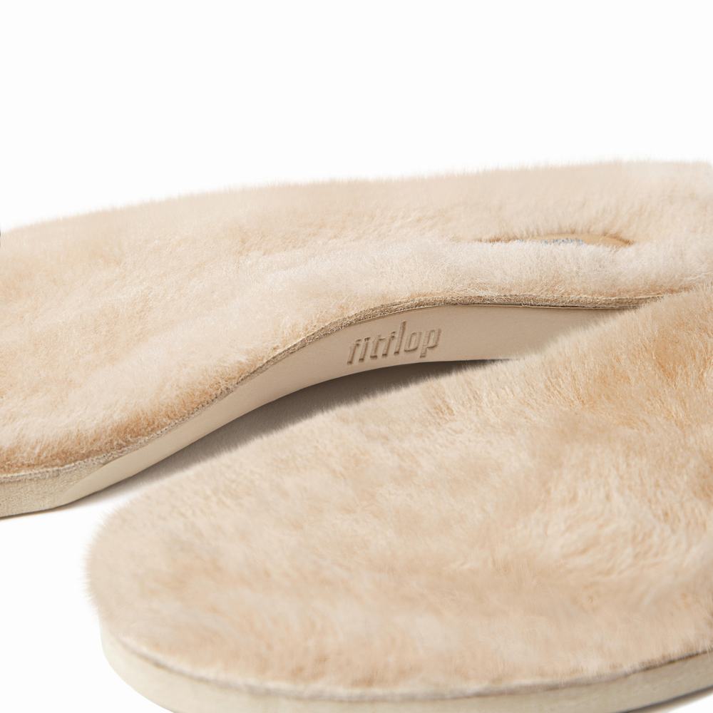 Wkładki Fitflop WONDERWELLY Luxe Shearling Insoles 1 Pair Damskie Kremowe | Polska-70358